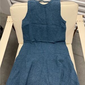 Anthropologie Blue Sleeveless Midi Dress